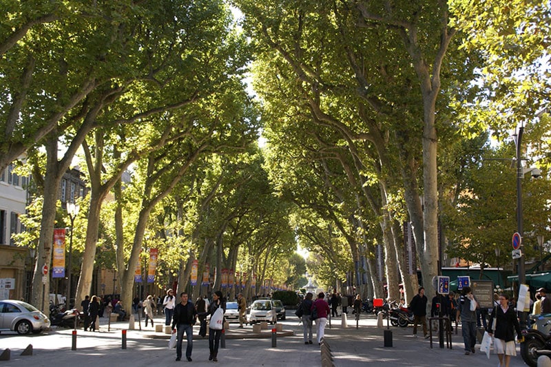 Cours Mirabeau, Aix en Provence