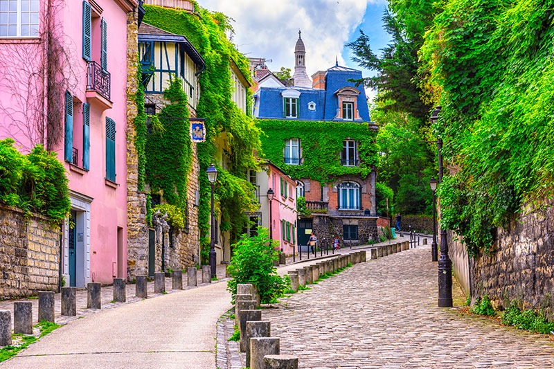 Ruelle colorée de Montmartre