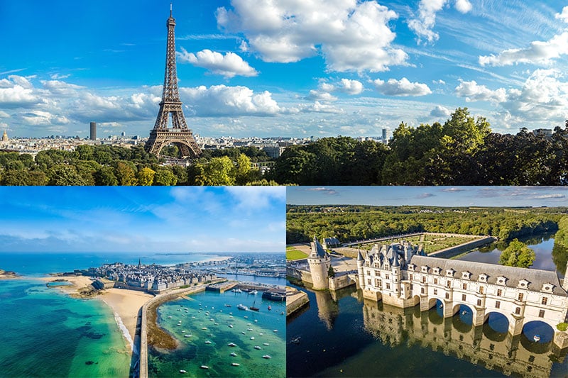 Paris, Bretagne et Loire