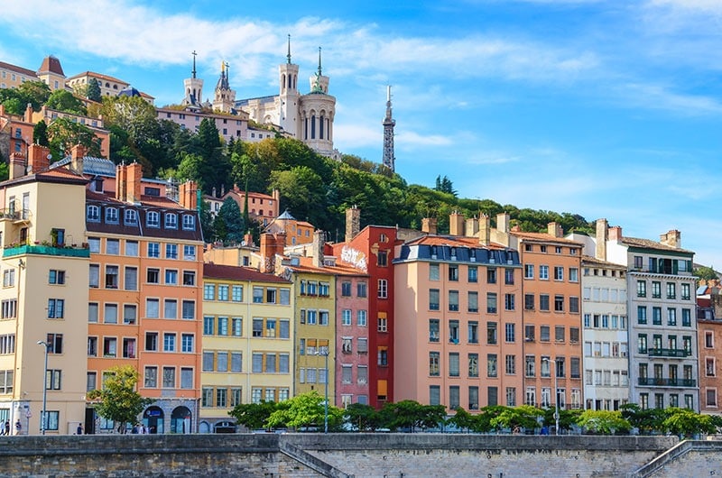 Vue sur les quais de Lyon