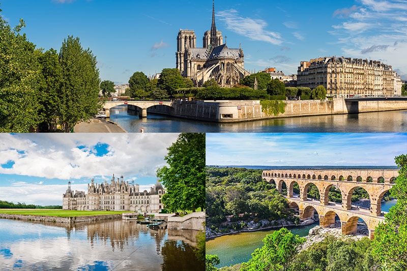 Paris, Loire et Provence